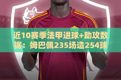 近10赛季法甲进球+助攻数据：姆巴佩235场造254球，断层领跑